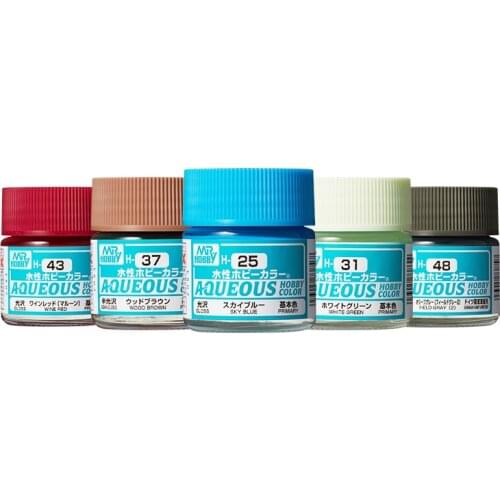 10ml Mr Hobby Modeling tool paint H25-H48 Water-based paint Coloring, hand-painting and spraying