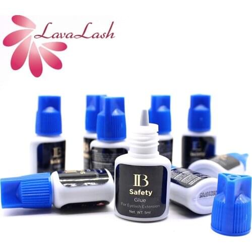 10 Bottles IB Ibeauty Satety Glue Black No Stimulation For Eyelash Extension Glue Blue Cap Original Korea Adhesive Makeup Tools