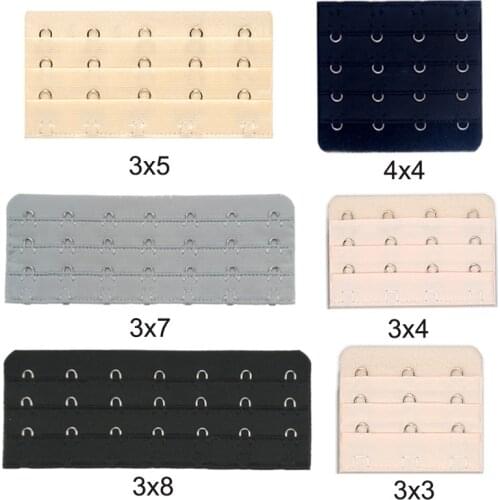 3PCS 3/4/5/7/8 Hooks Bra Extenders Women Belt Elastic Extension Strap Hook Clip Adjustable Belt Buckle Accessoires Intimates