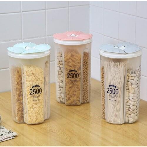 Grain Storage Tank Transparent Moisture-Proof Sealed Cans Kitchen Storage Organizer Food Storage Box Creative Rice Container Box