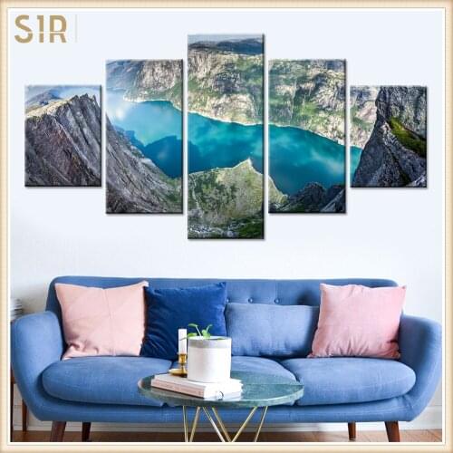 Beautiful Scenery HD Printed 5 Piece Canvas Art Scenery Painting Wall Pictures for Living Room Home Decor Anime Poster Wall Art