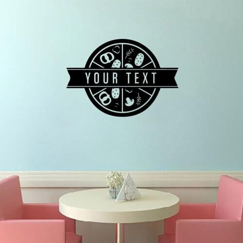 Beauty Pizza Environmental Protection Vinyl Stickers Kids Room Nature Decor Home Party Decor Wallpaper