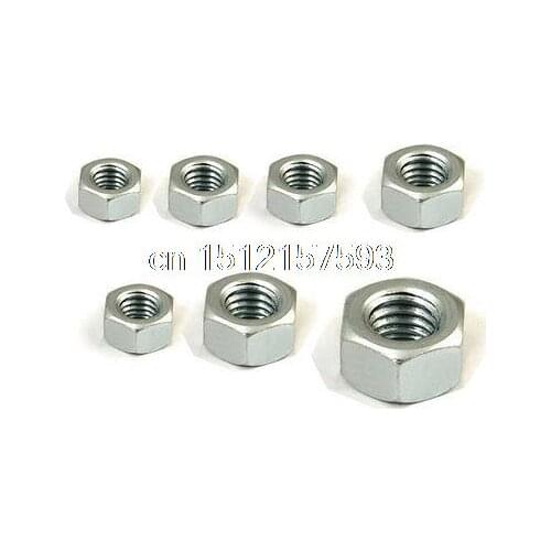 Lot200 Metric M3 Hex Nickel Plated Steel Screw Nuts Registered Mail Freeship