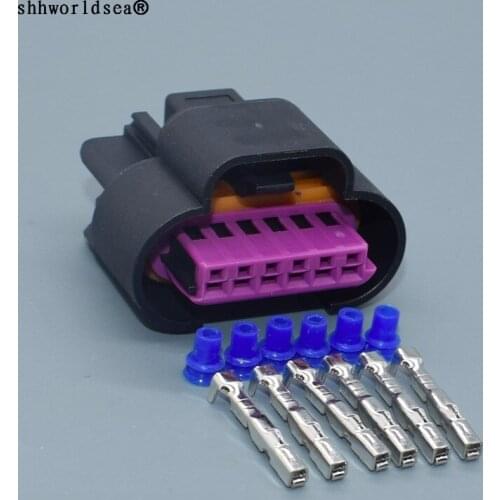 Worldgolden 6pin 1.5mm auto electric female plug wire harness waterproof connector