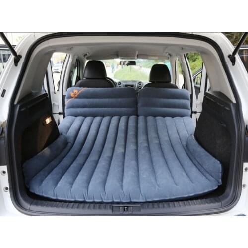 A1-175 Flocking PVC Car Air Mattress 6/4 Points SUV Car Inflatable Bed Rear Seat Car Bed Self-driving Car Supplies