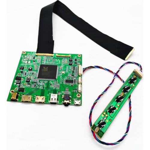 DP+2mini HDMI+Audio 4K LCD driver board for 12.5" 13.3" 15.6" 17.3" 3840*2160 LCD controller board DIY kits