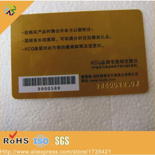 CMYK full color printing hard plastic pvc material barcode 13.56Mhz topaz512 nfc card