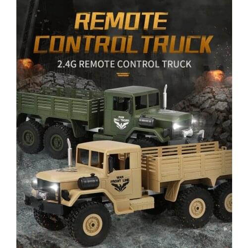RC Off-Road Military Trunk Crawler JJR/C Q62 1/16 2.G 4WD Birthday Christmas Gifts RC Car Remote Control Off-Road Toys Boys