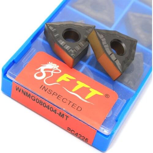 10pcs WNMG080404 MT PC4225 Carbide insert High quality External Turning Tools Lathe cutter Tool turning insert For steel parts