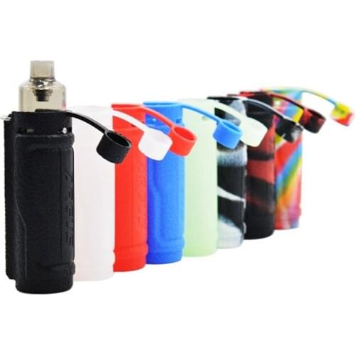 1pc New Leather Grain Silicone Protective Cover-8 Colors 30*36*98mm Protective Shell Suit Voopoo Pro Electronic Cigarette