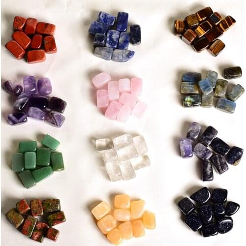 100G Assorted handmade tumbled stone natural material miniature crystal Minerals fountain home decoration accessory
