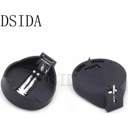 300PCS CR2032 CR2025 Battery Button Cell Holder Socket Case 2025 battery holder 2032 2pin