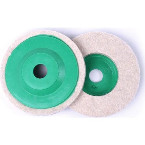 5Pcs Angle Grinder 4" inch 100mm Round Polishing Wheel Wool Felt Polish Pads