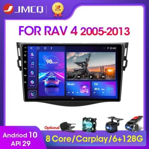 JMCQ Android 9.0 2+32G DSP Car Radio Multimidia Video Player Navigation GPS For Toyota RAV4 Rav 4 2005-2013 2din 2 din head unit
