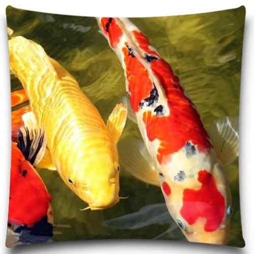 Sea Animal Series Pillow Case Xmas Decorative Square Cotton polyester Beautiful goldfish 5 size 9 style Home Bed Supplies