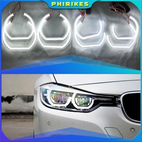 For BMW 3 Series E90 E92 E93 M3 Coupe and cabriolet 2007-2013 Car styling High Quality DTM Style White Crystal LED angel eyes