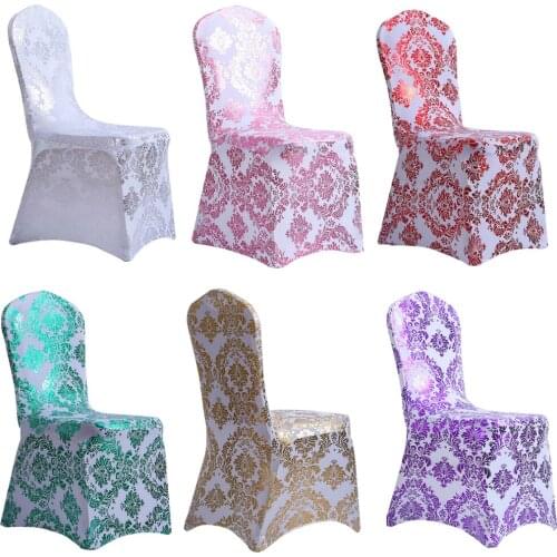 Lychee Floral Printed Elastic Chair Cover Stretch Dining Seat Cover Modern Simple Chair Cover for Banquet Wedding Hotel