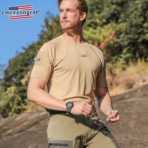 Emersongear Blue Label Mens Training Shirt Stretched Quick Dry Shirt Outdoor Sports Hunting Climbing Skin Friendly Active Shirt