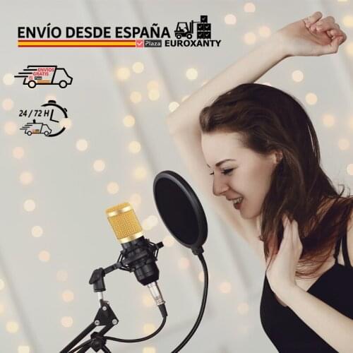 EUROXANTY®Professional condenser microphone | PC microphone | Microphone stand | Professional microphone | Karaoke microphone microphone