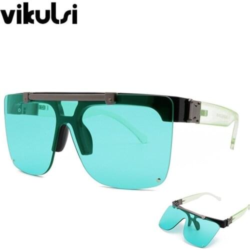 Ins Popular Brand Metal Rectangle Sunglasses Women Green Square Steampunk Shades Men Fashion Sun Glasses Female Travel Sunglass