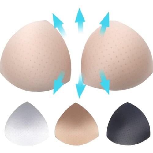 2Pcs 1Pair Women Intimates Accessories Sponge Swimsuit Breast Push Up Bra Padding Chest Enhancers Bra Foam Insert Chest Cup