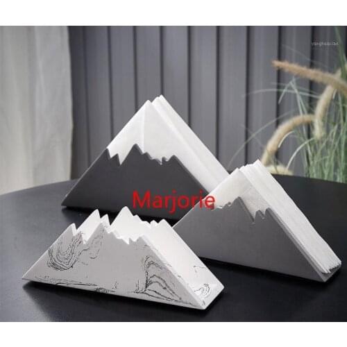 Tissue Boxes & Napkins Creative Nordic Snow Mountain Shape Box Home Office Tray Simple Desktop Paper Towel Storage European Rack
