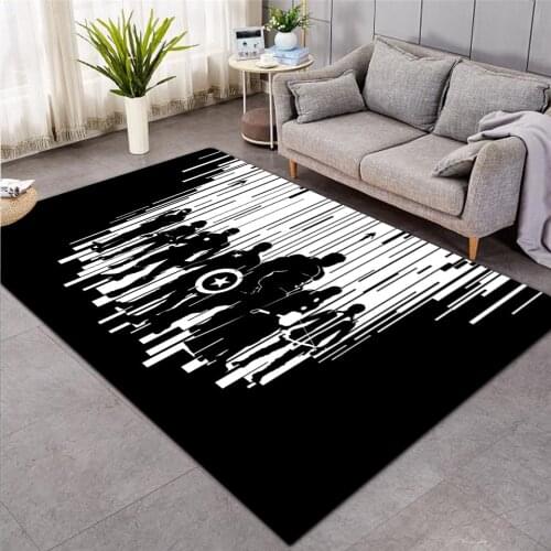 The Avenges Marvel Team Superhero Door mat Rug Captain America Carpet Spiderman Floor Bedroom Doormat Non-slip Mat Cartoon Gift