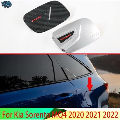 For Kia Sorento MQ4 2020 2021 2022 ABS Chrome Stainless steel fuel tank cap cover car-styling trim oil fuel cap protective