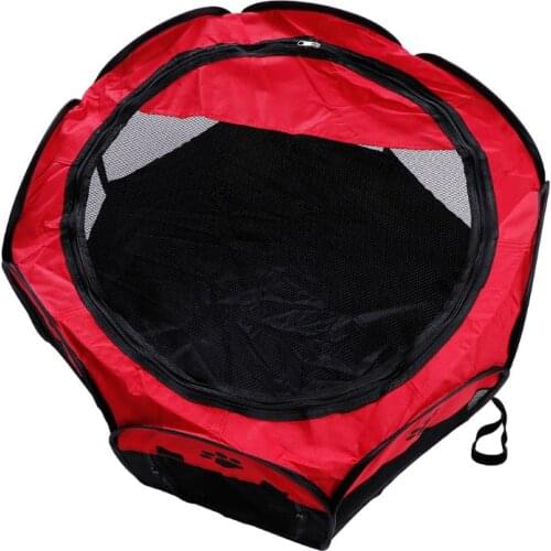 Pet Playpen Tent Breathable Indoor Outdoor Folding Kennel Portable Fence Oxford Fabric Waterproof For Dog Cat Puppy Kitten Room