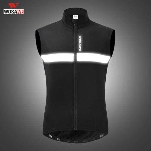 WOSAWE Mens Winter Vests Sleeveless Warm Fleece Clothing Motorcycle Cycling Outdoor Sports Water Repellent Windproof