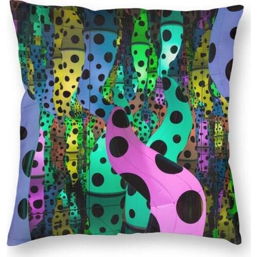 Love Is Calling Yayoi Kusama Cushion Cover Sofa Decoration Polka Dots Abstract Square Throw Pillow Cover 45x45cm