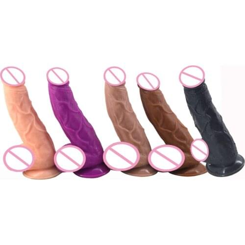 Huge Penis Realistic Dildo With Suction Cup Latin Brown Dick Sex Toys For Women Adult Products Lesbian Flirt Masturbation