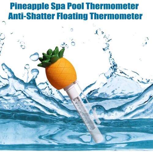 Swimming Pool Floating Water Thermometer Gauge Cartoon Flamingo Shape Thermometers With String For Pools Spas Hot Tubs