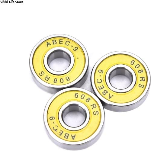 10Pcs ABEC 9 Stainless Steel Bearings High Performance Roller Skate Scooter Skateboard Wheel