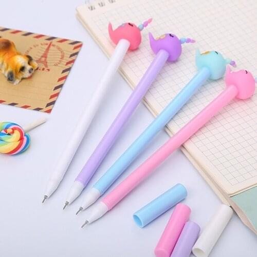 20 PCs Neutral Pens Cartoon Learning Stationery Whale Gel Pens Set Student Writing Pens Cute School Office Supplies Wholesale