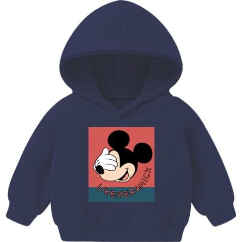 Children Mickey Boys Girls Sweatshirts Long Sleeve Kids Coat Fit 3-8 ages for Winter Autumn Kids Sweater Hoodies