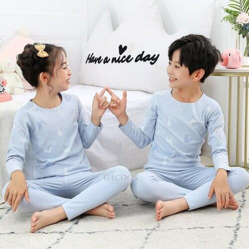 Teen Girls Boys Thermal Underwear Children Clothing Sets Seamless Underwear For Boys Girls Clothing Autumn Winter Kids Clothes