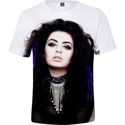 Charli XCX Comfortable Suitable Popular Charli 3D Printed T-shirt Summer Streetwear Short Sleeve Casual T Shirts Men WomenTops