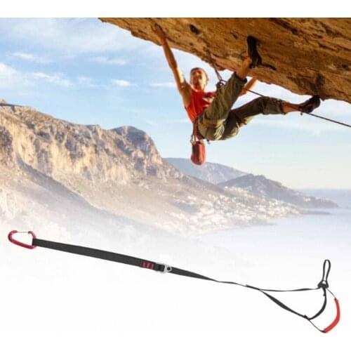 Outdoor Mountaineering Equipment Climbing Belt Adjustable Lanyards Safety for Hiking Canyoning Training Engineering Work