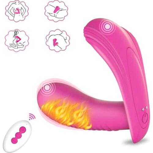 Panty vibrador control remoto 10 mode Heating Vibrator Vibrating Panties G Spot Clitoris stimulator Adult Sex Toys for Women