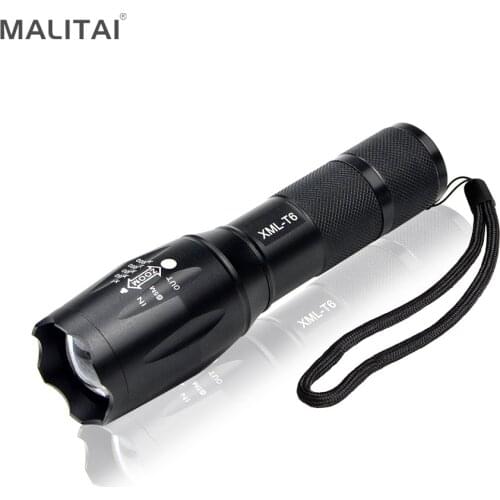 Waterproof Aluminum E17 CREE XML T6 3800LM Portable Lanterns 5 Modes Zoomable LED Flashlight For Outdoor Camping Torch lighting