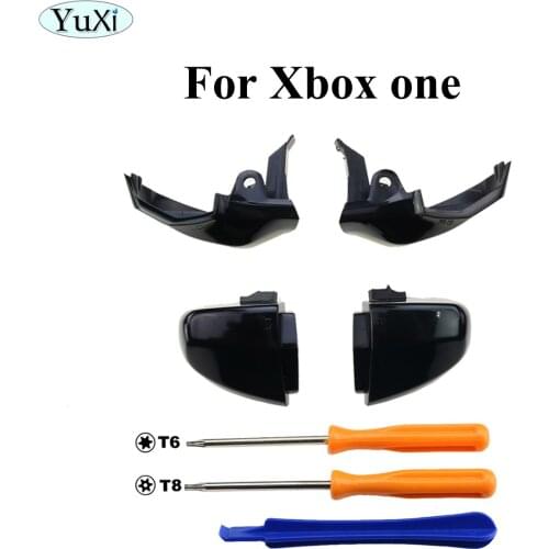 YuXi Black White RT/LT LB/RB Buttons For XBOX One RB LB RT LT Button Replacement with Tool