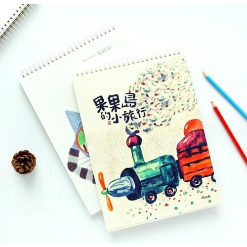 1pcs Korea Stationery Wholesale Cute Cartoon Sketch Student Creative Painting Book DIY Doodle Sketchbook