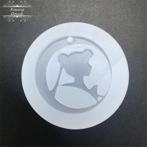 1Pcs Transparent Silicone Mold for jewelry frame pendant Resin Silicone Mould handmade epoxy resin molds