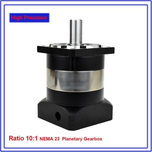10:1 Planetary Reducer High Precision 7 Arcmin Backlash Quietness Gearbox Reducer for NEMA23 57mm Closed Loop Stepper Motor