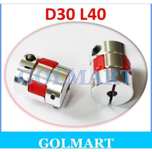 10pcs CNC Jaw Shaft Coupler Flexible Spider Plum Coupling D30 L40 42 5 6 6.35 7 8 9 9.525 10 11 12 12.7 13 14 15 16mm