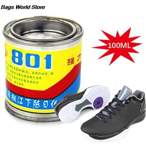 100ml Shoe Waterproof Glue Strong Super 801Glue Liquid Leather For Fabric Repair Tool Super Adhesive Repair Glue