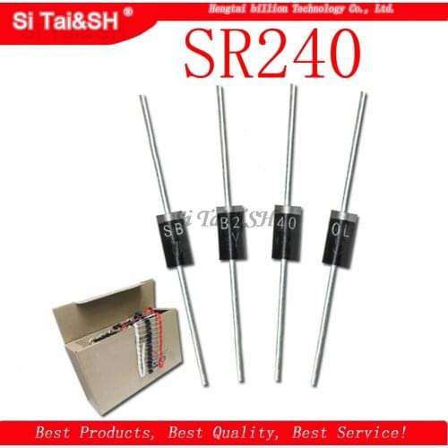 20PCS SR240 SR260 SR360 SR540 SR560 SR2100 SR3100 SR3200 SR5100 SR5150 SR5200 DO-41 DO-27 Schottky Rectifier Diode