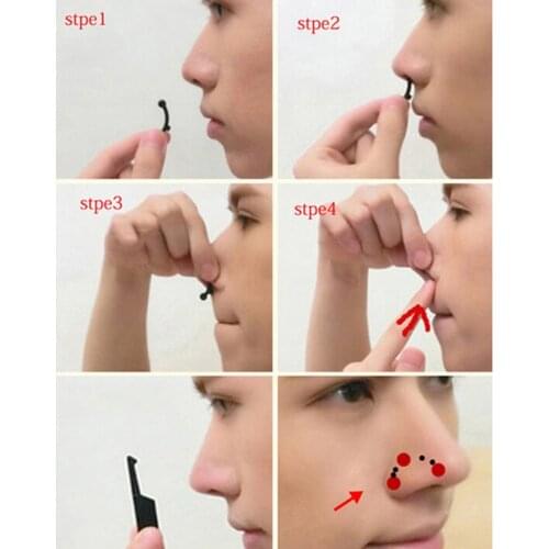 3Pairs Beauty Nose Clip Corrector Massage Tool Nose Up Lifting Shaping Clip Clipper Shaper Bridge Straightening No Pain 3 Size