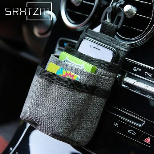 Car Air Outlet Glasses Phone Storage Box Car Organizer Auto Interior Accessories Pocket Container Stowing Tidying Pocket